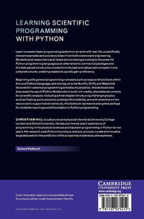 Learning Scientific Programming with Python achterzijde