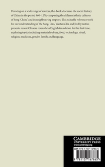 A Social History of Middle-Period China achterzijde