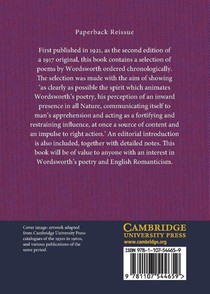 Selections from the Poems of William Wordsworth achterzijde