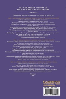 The Cambridge History of African American Literature achterzijde