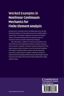 Worked Examples in Nonlinear Continuum Mechanics for Finite Element Analysis achterzijde