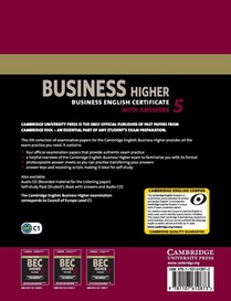 Cambridge English Business 5 Higher Student's Book with Answers achterzijde