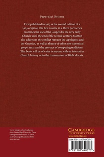 The Gospels as Historical Documents, Part 1, The Early Use of the Gospels achterzijde