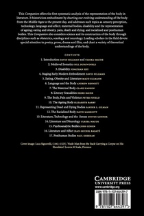The Cambridge Companion to the Body in Literature achterzijde