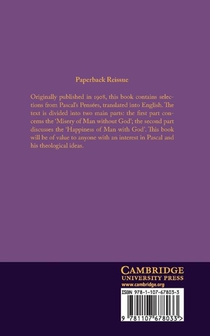 Blaise Pascal Thoughts achterzijde
