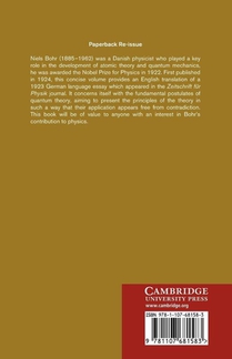 Niels Bohr on the Application of the Quantum Theory to Atomic Structure, Part 1, The Fundamental Postulates achterzijde