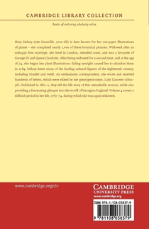 Autobiography and Correspondence of Mary Granville, Mrs Delany achterzijde