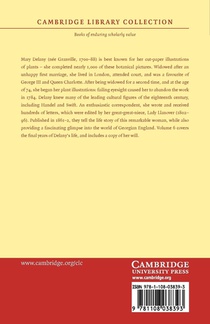 Autobiography and Correspondence of Mary Granville, Mrs Delany achterzijde