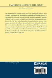 Journal d'Antoine Galland pendant son sejour a Constantinople, 1672–1673 achterzijde