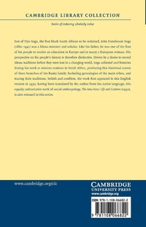 The South-Eastern Bantu achterzijde