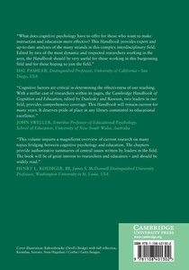 The Cambridge Handbook of Cognition and Education achterzijde