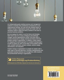Problem Solving in Organizations achterzijde