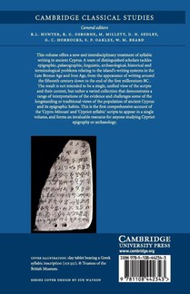 Syllabic Writing on Cyprus and its Context achterzijde