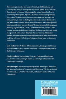 Developmental Dyslexia across Languages and Writing Systems achterzijde
