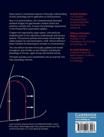 Basic Physiology for Anaesthetists achterzijde