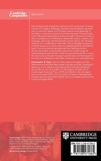 The Cambridge Companion to the Book of Isaiah achterzijde