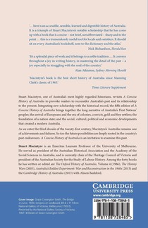 A Concise History of Australia achterzijde