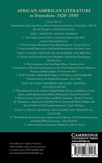 African American Literature in Transition, 1920–1930: Volume 9 achterzijde