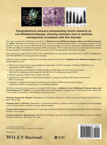Textbook of Von Willebrand Disease achterzijde