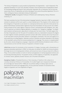 Dangerous Language — Esperanto under Hitler and Stalin achterzijde