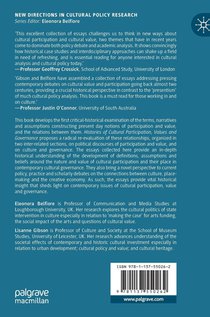 Histories of Cultural Participation, Values and Governance achterzijde