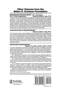 Developing Ericksonian Therapy achterzijde