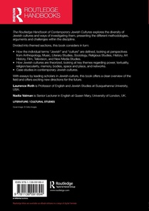 The Routledge Handbook of Contemporary Jewish Cultures achterzijde