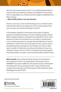 Shame and the Origins of Self-Esteem achterzijde