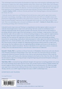 Culturally Sensitive Supervision and Training achterzijde