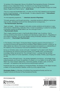 The Shadow of the Object achterzijde