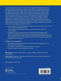 The Mathematics That Every Secondary School Math Teacher Needs to Know achterzijde