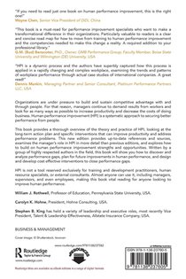 Human Performance Improvement achterzijde