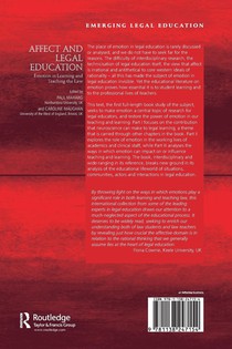 Affect and Legal Education achterzijde