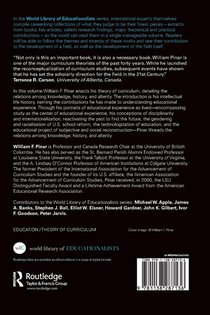 Educational Experience as Lived: Knowledge, History, Alterity achterzijde