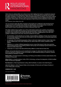 The Routledge International Handbook on Hate Crime achterzijde