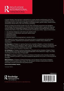 The Routledge International Handbook on Narrative and Life History achterzijde
