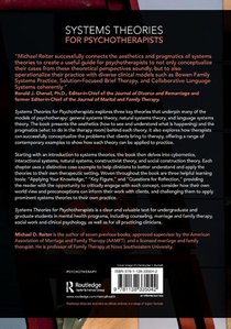 Systems Theories for Psychotherapists achterzijde