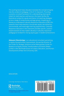 Culturally Responsive Education in the Classroom achterzijde