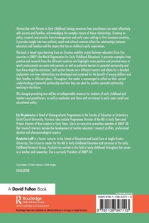 Partnership with Parents in Early Childhood Settings achterzijde