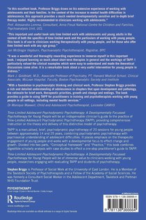 Time-Limited Adolescent Psychodynamic Psychotherapy achterzijde