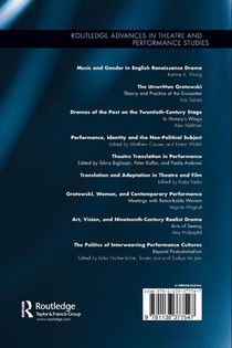 The Politics of Interweaving Performance Cultures achterzijde