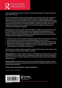 Routledge Handbook of Global Health Security achterzijde
