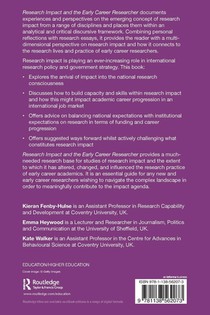 Research Impact and the Early Career Researcher achterzijde