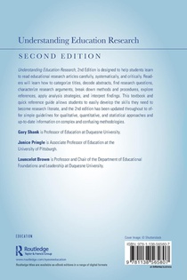 Understanding Education Research achterzijde