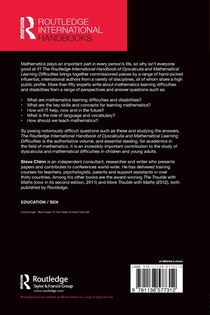 The Routledge International Handbook of Dyscalculia and Mathematical Learning Difficulties achterzijde
