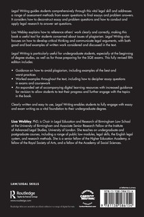 Legal Writing achterzijde