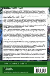 Politics in Contemporary Indonesia achterzijde