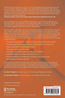 Mental Health and Offending achterzijde