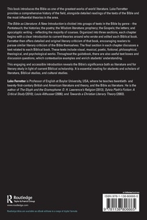 The Bible as Literature achterzijde