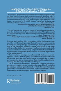 Handbook Of Structured Techniques In Marriage And Family Therapy achterzijde
